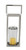 Deco 79 90942 Stainless Steel Rectangular Candle Lantern, 18" x 7", Silver/Clear