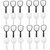 Mipcase 24 Pcs Handheld Vanity Mirror Handheld Mirror Desk Round Mirror Compact Pocket Square Mirror Makeup Small Vintage Hand Held Travel Accessories Aluminum Mirror Cosmetic