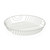 Versa Fruit Bowl White Metal Steel 30 x 4.8 x 30 cm