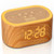 Reacher Wooden White Noise Sound Machine & Digital Alarm Clock with 21 Soothing Sounds, 7 Wake Up Sounds, 8 Night Light, 32-Level Volume, 9 Timer, Memory Function for Sleeping, Bedroom, Kid, Adult
