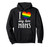 I Love My Two Moms Lesbian Gay LGBT Ally Rainbow Pullover Hoodie