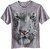 The Mountain White Tiger Face Adult T-Shirt, Grey, 4XL The Mountain White Tiger Face Adult T-Shirt, Grey, 4XL