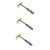 Sosoport 3pcs Garden Leaf Rake Kids Rake Hoe Garden Tool Garden Rake Garden Cleaning Rake Cleaning Tools Rake Garden Leaf Grabber Rake Cultivator Rake Metal Rake Fan Handheld