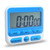VATTEA Kitchen Timer Digital Screen Kitchen Timer Large Display Digital Timer Square Cooking Count Up Countdown Alarm Clock Sleep Stopwatch Clock (Color : Blue)