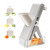 HOUKAI Multifunctional Mandoline Slicer, for Potatoes,Vegetable,Meat,Onions Kitchen Chopper Artifact, Mandoline Slicer for Kitchen with Container, Thickness Adjuster Multi Blades