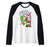 Super Mario Yoshi And Toad Hip Hip Hooray Rainbow Raglan Baseball Tee
