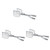 PRETYZOOM 3pcs Spatula Metal Bread Tong Grilling Tongs Metal Food Tongs Stainless Steel Kitchen Tongs Bbq Tongs Food Serving Tongs Toaster Tongs Serving Clips Grill Tong Barbecue