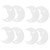 Garneck 8 Pcs Moon and Star Decor Ceiling Mirrors for Bedroom. Wall Mirror Wavy Mirror Moon Phase Wall Decor Mirror Wall Stickers Mirror Decals Circle Mirrors for Wall Applique Acrylic 3D