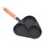 LABRIMP 1pc Omelet Pan Pans Non Stick Fry Pan Griddle Pan Frying Egg Pan Brunch Pan Maker Kitchen Accessory Egg Cooking Tool Three-hole Egg Pan Wood Dropshipping Egg Dumpling Pot