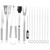 Yardwe 1 Set Barbecue Tool BBQ Tools Barbecue Accessories BBQ Utensils Kit Barbecue Grill Tool Grill Accessories Grill Scraper Stainless Grilling Utensil Stainless Steel Outdoor BBQ Tongs