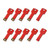 RAOYI 10PCS 8GB USB Flash Drive Metal Key Design USB Flash Drive Metal Key Shaped Memory Stick USB 2.0 Red 8G