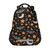 Glaphy Bats Moon and Star Halloween Backpack Lightweight Travel School Backpack Laptop Notebook Tablet School Bag Stylish Casual Daypack with Reflective Stripes