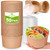 greensight 42oz Disposable Soup bowls, 50 Pack Paper Bowls With Lids, Large Salads Bowls, Heavy Duty Serving Bowls For Hot/Cold Food