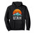 Vintage Utah Accessories Distressed 80s Mountains Retro Utah Pullover Hoodie