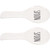 Mobestech 2pcs Ceramic Spoon Rest Spoon Holder Coffee Spoon Rest for Coffee Bar Small Spoon Rest Tableware Rest Spoon Cradle Ladle Rest Medium Temperature Teaspoon Ceramics White