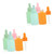 minkissy 8 Pcs Dropper Bottle Essential Oil Bottle 30ml Dropper Bottle Makeup Container Essential Oil Jar Dropper Pipettes Pippets Dropper Packing Dropper Vial Mini Glass Travel Straw