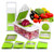 Vegetable Chopper Mandoline Slicer-Vegetable Slicer Dicer-Onion Chopper Food Chopper Veggie Slicer Manual Mandoline for Garlic,Cabbage,Carrot,Potato,Tomato,Fruit,Salad