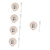 5 Sets Ceramic Spoon Rest Decorative Tray Coffee Kit Japanese Soup Spoon Shelf Supports Kitchen Utensil Rest Spoon Holder Ladle Rest Dessert Spoons Ceramics Dinner Plate Woman