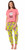 Nickelodeon Womens' SpongeBob SquarePants Patrick Star Sleep Pajama Set (Large) Multicolored