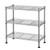 UDeuxff 3-Tier Shelving Storage Unit,Metal Organizer Wire Rack, Chrome Silver,17.72" L x 7.87" W x 17.72" H