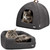 Cat Beds for Indoor Cats -Premium Pet Beds for Cats and Small Dogs, Cat Bed Cave, Comfortable Covered Cat Bed, Cat Tent, Kitten Bed, Small Animal Bed and Cat Hut with Cushioned Pillow (Large, Grey)