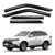 Gldifa Window Visor Compatible with Mitsubishi Outlander 2011-2020 Sun/Rain Guards Wind Deflector Smoke 4pcs