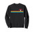 Disney Minnie Mouse Name Rainbow Stripes Sweatshirt