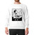 Gift for Musician Samurai Playing Guitar Gift for Music Lovers Grey White Muticolor Unisex Sweatshirt
