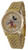 Disney MK8186 Men's Mickey Mouse Classic Gold Tone Day Date 3-Hand Analog Watch