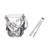 Ice Bucket Cooler Acrylic Ice Buckets for Parties 1.2 L Plastic Clear Wine Bucket with Tongs Bottle Drink Cooler Tub with Handles Ice Cube Bucket Champagne Wine Beer Beverage Suitable for Party Drinks