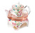 YBK Tech Bone China Coffee Pot Teapot with Warmer and Tea Infuser- Butterflies Design