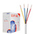 Alarm Security Cable 22/4 500FT Stranded Unshielded 22AWG Wire for Door Bell & Burglar System, Fire Detector, Security Station, Low Voltage White