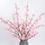 LESING 4pcs Cherry Blossom Flowers Artificial, Fake Silk Cherry Blossom Branches Tall Peach Blossom Flower Stems Arrangement for Wedding Home Office Party Decoration (Pink-1)
