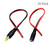 FolioGadgets CCTV Security Camera 2.1mm x 5.5mm DC Power Plug Pigtail Cable, 10 Male + 10 Female