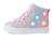 Skechers Kids Girls Twinkle Toes TWI-Lites 2.0-Star Gloss Sneaker, Silver/Multi, 1 Little Kid