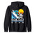 Park City Utah Retro Snowboard Zip Hoodie