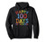 Happy 100 Days Of School Hoodie 100th Day Rainbow Pullover Hoodie