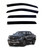 BGGTYRSD 4Pcs Side Window Visor Sun Deflector Rain Guard Vent Shade Fits Ford Ranger SuperCrew 2019-2023 Black