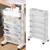 POCREATION Movable Bookshelf, Large Capacity Bookcase Storage Organizer, Rotatable Removable Plastic Practical Rolling Organization Shelf, Book Rack (5 Layer)