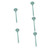 Zerodeko 5pcs Silicone Spoon Soup Spoons Kitchen Cooking Spoon Kitchen Soup Ladle Deep Spoon Non- Long Handle Spoon Kitchen Utensil Ladles for Cooking Spoon Shovel Multifunction