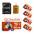 Cloudisk Micro SD Card 64GB Micro SDXC 5Pack Parrot-Prime Class10 U3 Momery Cards with MicroSD Adapter + Card Reader(64GB)