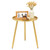 Round End/Side Tables for Living Room, Ideal for Any Room-Side Tables Living Room, Bedroom, Gold Plant Stand Balcony, Modern Coffee/Accent Table