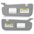Left Driver & Right Passenger Side Sun Visor SunVisor Without Light for Hyundai Elantra 2011 2012 2013 2014 2015 852103X000TX 852203X000TX (Gray)