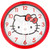 Accutime Hello Kitty Face Red Colorway Wall Clock