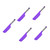 MUCKLILY Butter Scraper 5pcs Baking Spatula Silicone Cream Spatula Silicone Icing Spatula Silicon Spatulas Baking Mixing Spatula Cheese Cakes Cream Stirring Scraper Butter Jam Purple