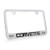 Chevrolet Corvette C4 Chrome Plated Metal License Plate Frame Holder