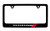 Dodge Logo License Plate Frame (2 Hole/Zinc, Black/Wide)