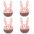 Cabilock 4pcs Kitchen Timer Cube Timer Online Cartoon Kitchen Cooking Timer Kitchen Alarm Timer Egg Timer for Kids Timer for Cooking Easter Rabbit Timer Timers Manual Mechanical Student Abs