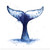 GREATBIGCANVAS Whale Wave II Unframed Poster Print