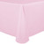 ULTIMATE TEXTILE 60 x 102-Inch Oval Polyester Linen Tablecloth Blush Ice Pink